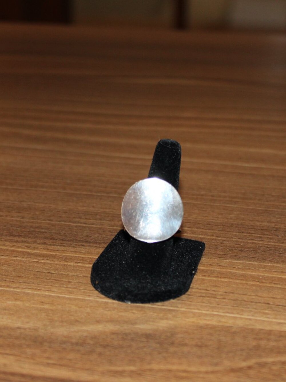 Sterling Silver Oval Dome Statement Ring Size 8 - Picture 6 of 7